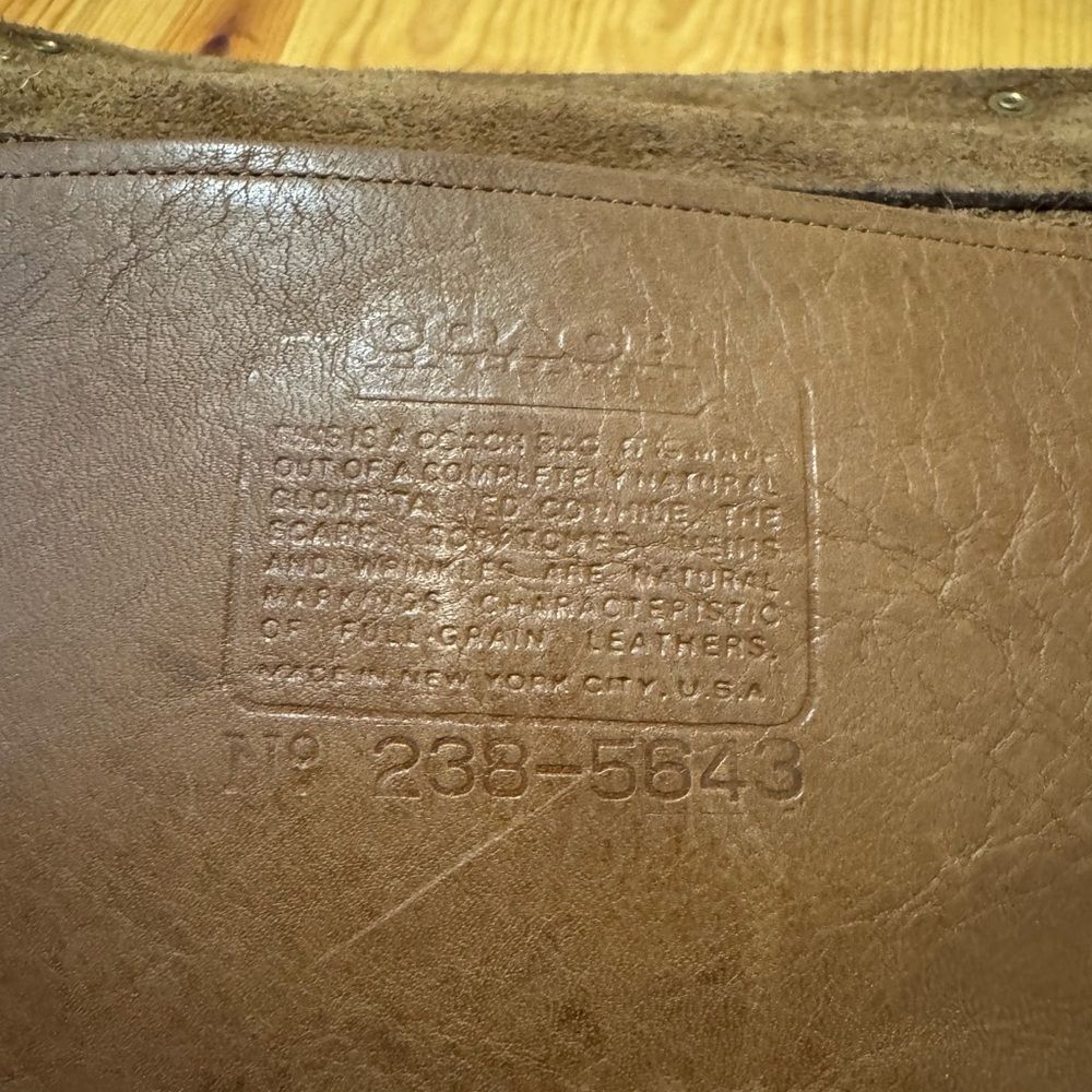 Vintage Coach Musette Leather Messenger Bag Briefcase Laptop Bag 238-5643 - Picture 13 of 16